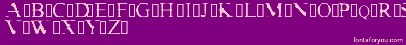 CrackDendrite Font – Pink Fonts on Purple Background