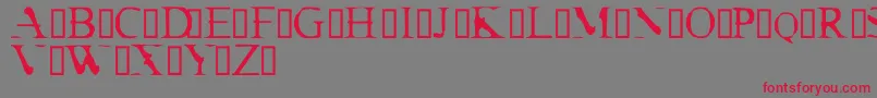CrackDendrite Font – Red Fonts on Gray Background