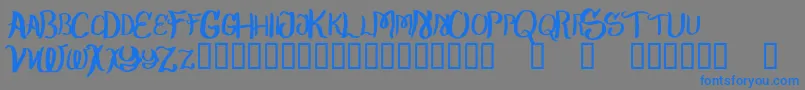 CheapFrames Font – Blue Fonts on Gray Background