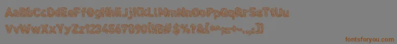Weitere Informationen zur Cloudier-Schriftart Cloudier-Schriftart – Braune Schriften auf grauem Hintergrund