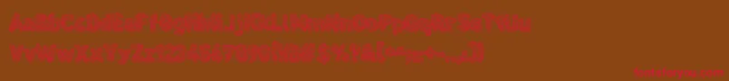 Cloudier Font – Red Fonts on Brown Background
