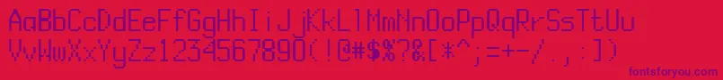 SiTab Font – Purple Fonts on Red Background