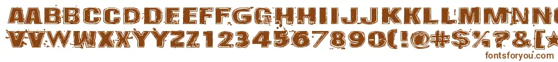 Krakle Font – Brown Fonts on White Background