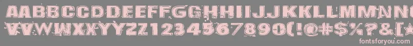 fuente Krakle – Fuentes Rosadas Sobre Fondo Gris