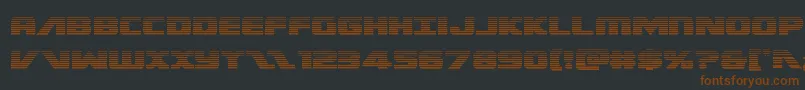 Federalescortscan-fontti – ruskeat fontit mustalla taustalla