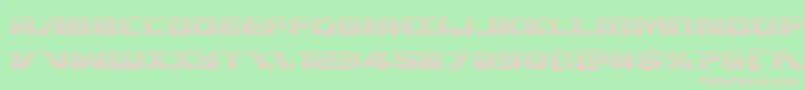 Federalescortscan Font – Pink Fonts on Green Background