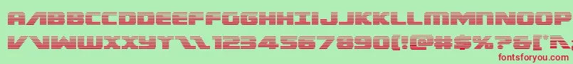 Federalescortscan Font – Red Fonts on Green Background