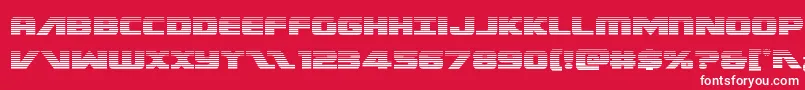 Federalescortscan Font – White Fonts on Red Background