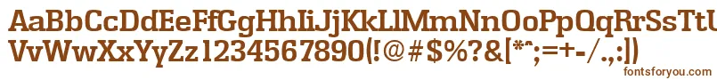 EnschedeDemibold Font – Brown Fonts on White Background