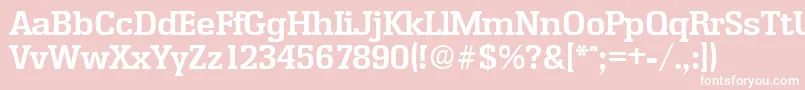 EnschedeDemibold Font – White Fonts on Pink Background