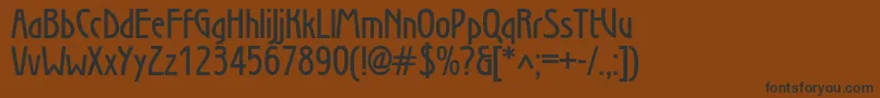 Secessiondemic Font – Black Fonts on Brown Background