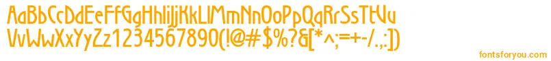 Secessiondemic Font – Orange Fonts on White Background