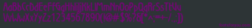 Secessiondemic Font – Purple Fonts on Black Background
