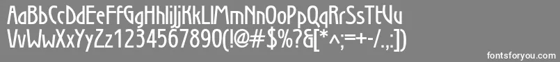Secessiondemic Font – White Fonts on Gray Background