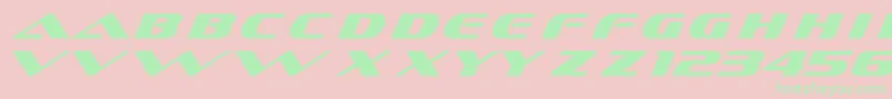Dssofschrome Font – Green Fonts on Pink Background