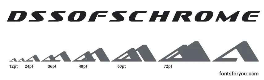 Размеры шрифта Dssofschrome