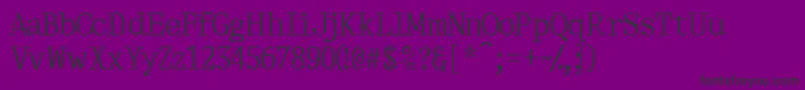 フォントThirdcopyssk – 紫の背景に黒い文字