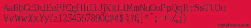 Thirdcopyssk Font – Black Fonts on Red Background