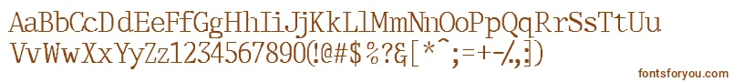 Thirdcopyssk Font – Brown Fonts on White Background
