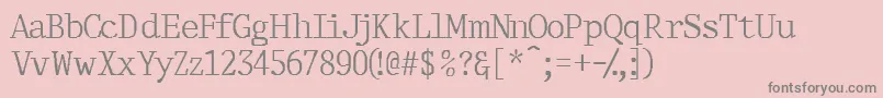 fuente Thirdcopyssk – Fuentes Grises Sobre Fondo Rosa