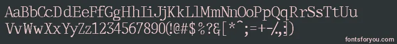 Thirdcopyssk Font – Pink Fonts on Black Background