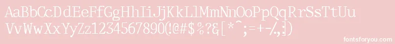 Thirdcopyssk Font – White Fonts on Pink Background