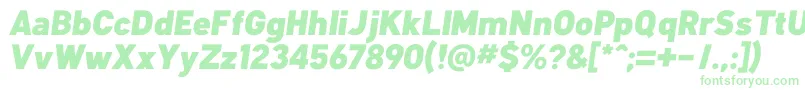 KlimaBlackItalic Font – Green Fonts