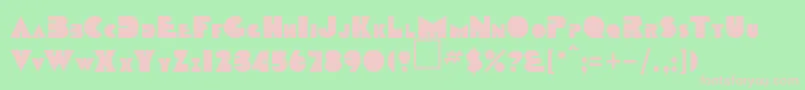 ChumpyRegular Font – Pink Fonts on Green Background