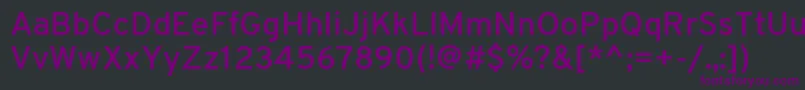 Шрифт OverpassRegular – фиолетовые шрифты на чёрном фоне
