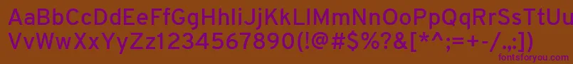 Шрифт OverpassRegular – фиолетовые шрифты на коричневом фоне