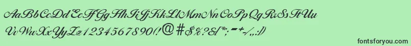 BallantinesDemibold Font – Black Fonts on Green Background