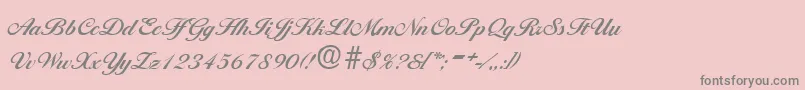 BallantinesDemibold Font – Gray Fonts on Pink Background