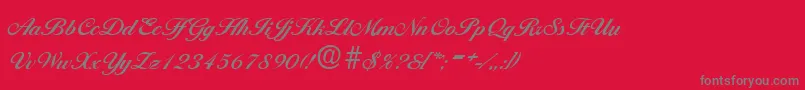 BallantinesDemibold Font – Gray Fonts on Red Background
