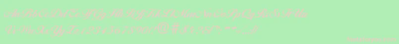 BallantinesDemibold Font – Pink Fonts on Green Background