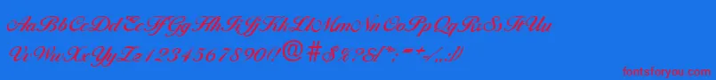 fuente BallantinesDemibold – Fuentes Rojas Sobre Fondo Azul