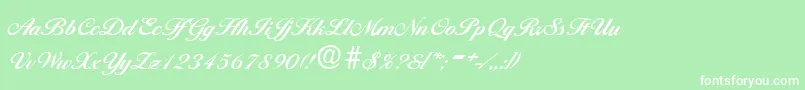 BallantinesDemibold Font – White Fonts on Green Background