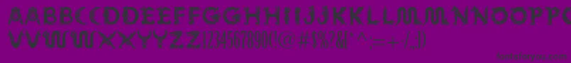 Mythosstd Font – Black Fonts on Purple Background