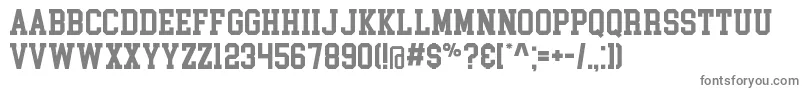 CollegeBlock Font – Gray Fonts on White Background