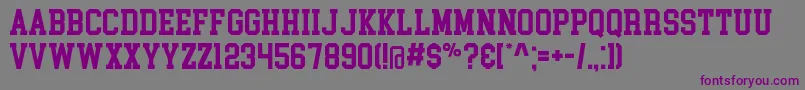 More about CollegeBlock Font CollegeBlock Font – Purple Fonts on Gray Background
