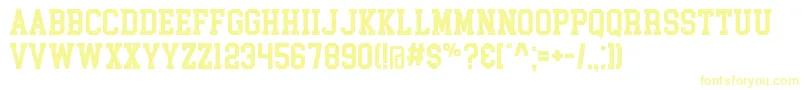 CollegeBlock Font – Yellow Fonts