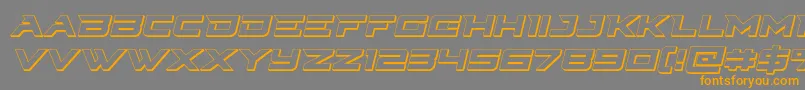 fuente Cyberdyne3Dital – Fuentes Naranjas Sobre Fondo Gris