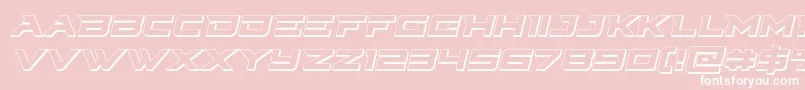 fuente Cyberdyne3Dital – Fuentes Blancas Sobre Fondo Rosa