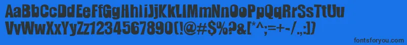 Slamming Font – Black Fonts on Blue Background