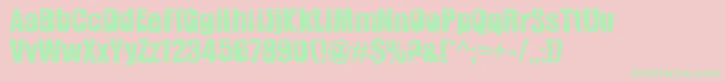 Slamming Font – Green Fonts on Pink Background