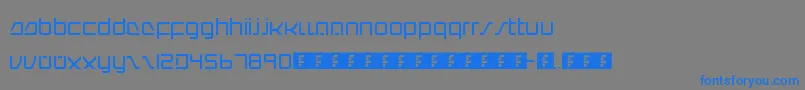IntercorpRedux Font – Blue Fonts on Gray Background
