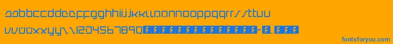 IntercorpRedux Font – Blue Fonts on Orange Background