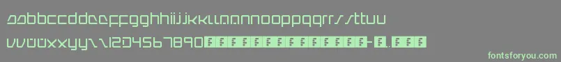 Шрифт IntercorpRedux – зелёные шрифты на сером фоне