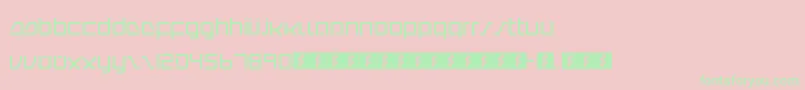 IntercorpRedux Font – Green Fonts on Pink Background