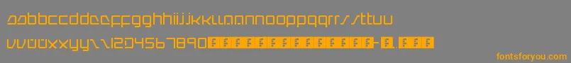 IntercorpRedux Font – Orange Fonts on Gray Background