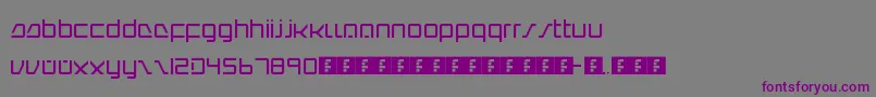 Шрифт IntercorpRedux – фиолетовые шрифты на сером фоне